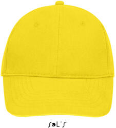 SOL'S Uniszex vastag 6 paneles pamut baseball sapka, SOL'S SO88100, Gold-U (so88100go-u)