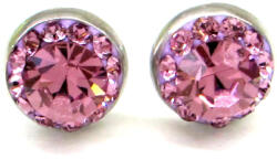 APHRODITÉ bedugós fülbevaló - 8 mm (light amethyst) (2025082304)