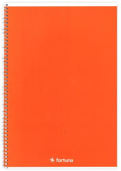 Fortuna Spirálfüzet vonalas FORTUNA Monocolor A/5 70 lapos narancssárga