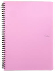 PASTELINi Spirálfüzet vonalas PASTELINI A/4 60 lapos pink (8-067)