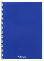 Fortuna Spirálfüzet vonalas FORTUNA Monocolor A/4 70 lapos sötétkék