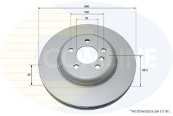 COMLINE Brzdový kotúč COMLINE ADC1783V (ADC1783V)