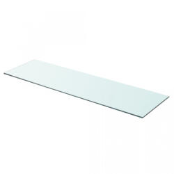 vidaXL Raft din sticlă transparentă, 90 x 25 cm (243840) - izocor Raft