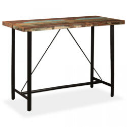vidaXL Masă de bar din lemn masiv reciclat, 150 x 70 x 107 cm (245441)