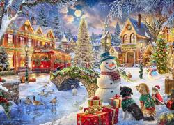 Bluebird Puzzle - Puzzle Villa Christmas - 500 piese
