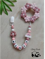 Baby Panda Névre szóló rágcalánc - Virág