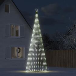 vidaXL LED коледна елха 1544 LED студено бяло 500 см (358073)