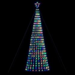 vidaXL LED коледна елха 1028 светодиода Цветни 403 см (4016403)