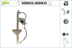 VALEO Mecanism actionare geam VALEO 850932 (850932)