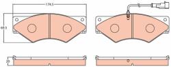 TRW set placute frana, frana disc TRW GDB5063 (GDB5063) - automobilus