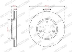 FERODO Disc frana FERODO DDF3208C (DDF3208C) - automobilus