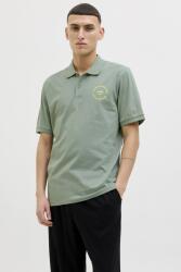 JACK & JONES Jack & Jones, Galléros póló logóval, Világoszöld, S (12269299-ICEBERG-GREEN-S)