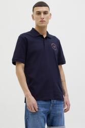 JACK & JONES Jack & Jones, Galléros póló logóval, Sötétkék, M (12269299-SKY-CAPTAIN-M)