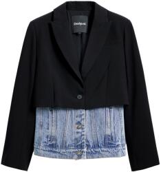 DESIGUAL női kabát, 25SWEW28, Poliészter, S INTL, Fekete (0000304938696_S)
