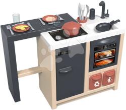 Smoby Bucătărie tip insulă Kitchen Island 360° Smoby cu două fețe cu cuptor care se deschide și spațiu de depozitare 23 de accesorii de la 3 ani (SM312601) Bucatarie copii