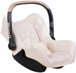 Smoby Scaun de mașină cu centură de siguranță Seat Beige Maxi Cosi&Quinny Smoby pentru păpușă de 42 cm cu spațiu de depozitare cu mâner reglabil de la 3 ani (SM240244)