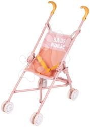 Smoby Cărucior pliabil tip golf Foldable Pushchair Soft Baby Nurse Smoby pentru păpușă de 42 cm înălțimea mânerului 57 cm de la 24 de luni (SM220408)