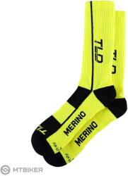 Troy Lee Designs Chill Merino Mono magasszárú zokni, kénzöld (S/M)