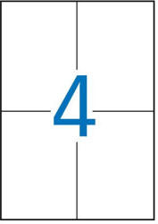 APLI Univerzális Etikett - 105x148 mm, 2000 db/csomag