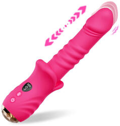 SuperLove Thrusting Vibrator Vibrant Pink Vibrator