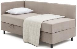 Bonami Pat taupe tapițat cu spațiu de depozitare cu saltea 90x200 cm Avela - Bonami Selection