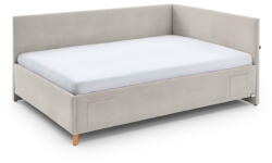 meise.möbel Бежово тапицирано ъглово детско легло 140x200 cm с място за съхранение с включена подматрачна рамка Cool - Meise Möbel (2206-89-3000)