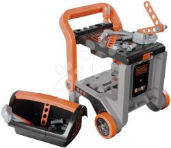 Smoby Barkácsműhely kerekeken többfunkciós Bricolo Devil Workmate 3in1 Black&Decker Smoby kofferrel és szerszámokkal 19 kiegészítő (SM360220)