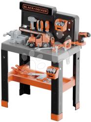Smoby Barkácsműhely összeszerelhető kisautóval Bricolo Pro Workbench Black&Decker Smoby mechanikus fúróval és szerszámokkal szerelhető elemekkel 78 kiegészítő 75 cm magas (SM360740)