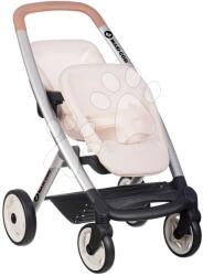 Smoby Iker babakocsi biztonsági övvel Twin Pushchair Sandy Maxi Cosi&Quinny Smoby 42 cm játékbabának 64 cm ergonomikus tolókarral (SM253222)