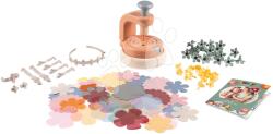 Smoby Virágüzlet saját készítésű virágékszerekkel Crea Flower Jewelry Set Smoby textil szirmokkal és bizsuval 100 kiegészítő (SM350416)