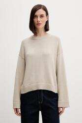 Calvin Klein pamut pulóver könnyű, bézs, LV047D305G - bézs S