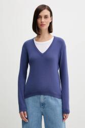Benetton pamut pulóver könnyű, rózsaszín, 1091D4625 - sötétkék XS