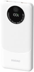 Dudao K12 Power Bank - 10000mAh PD22.5W - 2x USB-A + USB-C - Fehér (K12)