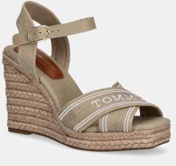 Tommy Hilfiger szandál TOMMY HILFIGER ESPAD HIGH WEDGE - bézs Női 40 - answear - 24 990 Ft