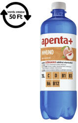 Apenta Ásványvíz szénsavas APENTA+ Immuno fehér barack ízű 0, 75L DRS - papir-bolt