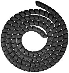  Kábel kötegelő spirál (fekete)