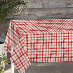  Prémium impregnált modern asztalterítő - 140 x 300 - VEDA RED