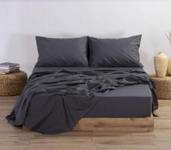 Nef-Nef Homeware Cearșaf Single cu Elastic 100x200+30cm. Basic 011710 727 Dark Grey (011710)