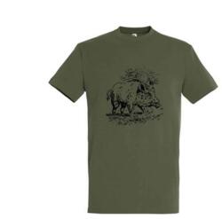  Kereknyakú vadászpóló, vaddisznó mintával 3XL (TOP-PK-H-BOAR)