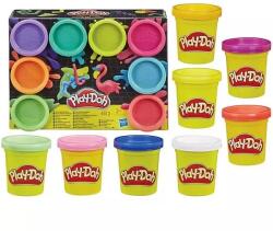 Hasbro Play-Doh: Set 8 plastiline colorate - Magia culorilor neon (E5063)