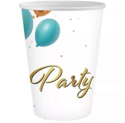 Godan Pahar de hârtie cu inscripția „Party, 250 ml - set de 6 bucăți (PG KPAR)