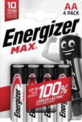 Energizer Elem, AA ceruza, 4 db, ENERGIZER 'Max (E300112503)
