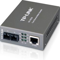 TP-Link MEDIA CONVERTOR TP-LINK RJ45 10/100M la fibra SC multi-mode 100M, Full-duplex, pana la 2Km, montabil in sasiu MC100CM (MC100CM)