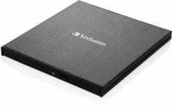 Verbatim Külső Slimline Blu-ray Író + USB 3.0 Kábel fekete 43890
