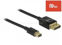 Delock Mini DisplayPort a DisplayPort-kábel 8K 60 Hz 1 m DP 8K tanúsítvánnyal (DL84927) (DL84927)