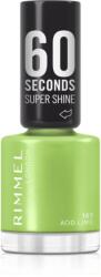 Rimmel 60 Seconds Super Shine körömlakk árnyalat 107 Acid Lime 8 ml