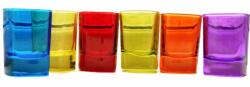 ABYZ 6 db-os színes üveg felespohár készlet, 55 ml ABYZ (A-10151-942)
