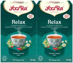 YOGI TEA 2x Bio Relax tea készlet, 17 tasak, 30.6 g