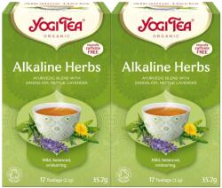 YOGI TEA 2x Bio Alkaline Herbal gyógytea készlet, 17 tasak, 35.7 g