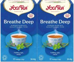 YOGI TEA 2x Bio Breathe Deep tea készlet, 17 tasak, 30.6 g